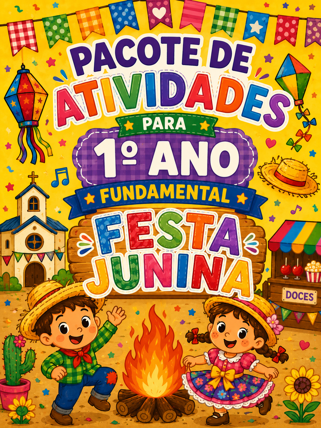 Pacote de atividades para 1 º ano fundamental - Festa junina.