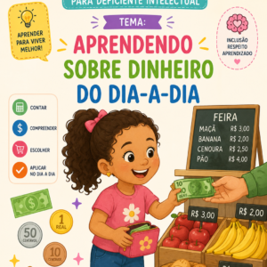 Plano de aula para deficiente intelectual- Dinheiro do dia-a-dia